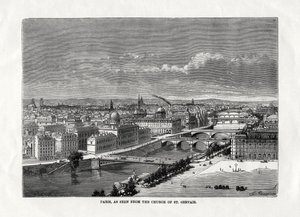 Paryż widziany z kościoła św Gervais, Francja, 1879 autorstwa Unbekannt