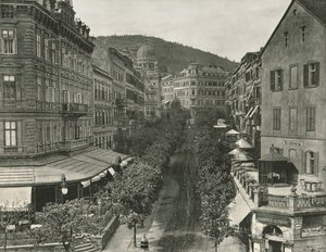Parkstrasse, Carlsbad, Czechosłowacja, 1895. autorstwa Unbekannt