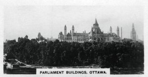 Budynki Parlamentu, Ottawa, Kanada, ok. 1920 r. autorstwa Unbekannt