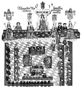 Parlament Edwarda I, XIII wiek, ok. 1905 autorstwa Unbekannt