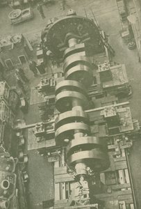 Część wału korbowego M.V. Brytyjska Biała Gwiazda, 27 000 ton, c1930. autorstwa Unbekannt