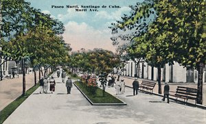 Paseo Martí, Santiago de Cuba, ok. 1910. autorstwa Unbekannt