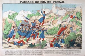 Passage du Col Teniah, podbój Algierii, 12 maja 1840, Francja 19C autorstwa Unbekannt
