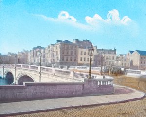 Most Patryka z pomnikiem Ojca Mathewsa, ok. 1910 r. autorstwa Unbekannt