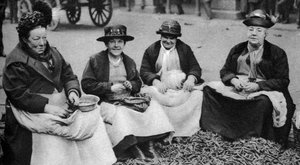 Łuskanie grochu w Covent Garden, Londyn, 1926-1927 autorstwa Unbekannt