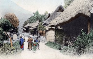 Gospodarstwo chłopskie, Japonia, XX w. autorstwa Unbekannt