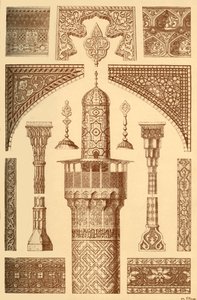 Perski ornament architektoniczny, 1898 r. autorstwa Unbekannt