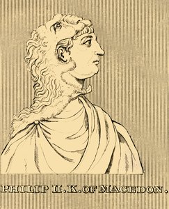 Filip II, król Macedonii, 382-336 pne, 1830. autorstwa Unbekannt