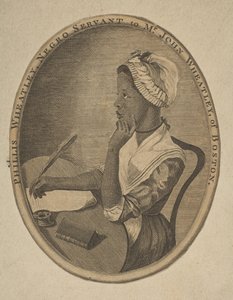 Phillis Wheatley, czarny sługa pana Johna Wheatleya z Bostonu, ok. 1773. autorstwa Unbekannt