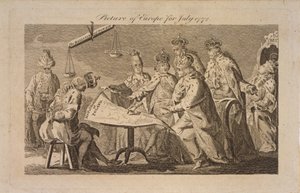 Obraz Europy z lipca 1772, 1772 autorstwa Unbekannt