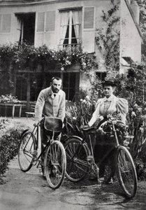 Pierre i Marie Curie, francuscy fizycy, 1906 autorstwa Unbekannt