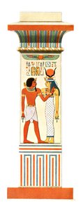 Pilaster ze świątyni Amona-Re Amenophisa III w Karnaku, Egipt, 1928 r. autorstwa Unbekannt