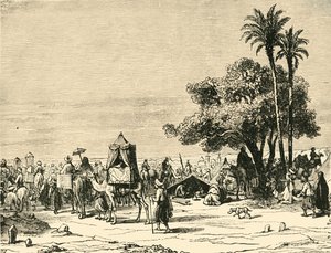 Podróż pielgrzymów do Mekki, 1890. autorstwa Unbekannt