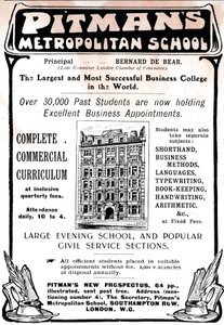 Pitmans Metropolitan School, 1906. autorstwa Unbekannt