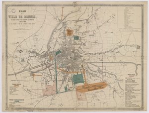 Plan de Rennes autorstwa Unbekannt