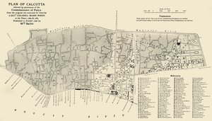 Plan Kalkuty, 1925. autorstwa Unbekannt