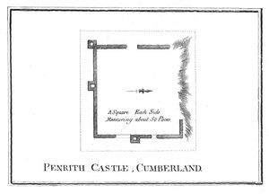 Plan zamku Penrith, Cumberland, koniec XVIII wieku autorstwa Unbekannt