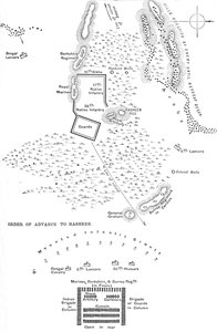 Plan bitwy pod Hasheen, 20 marca 1885, c1885 autorstwa Unbekannt