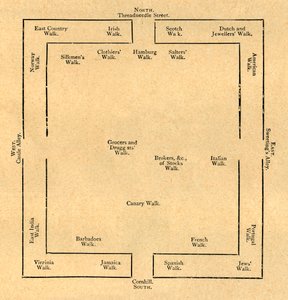 Plan Giełdy z lat 1837, 1897. autorstwa Unbekannt