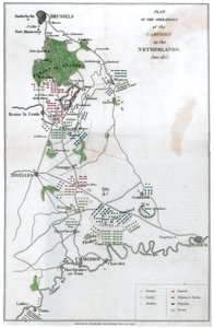 Plan operacji kampanii w Holandii, czerwiec 1815, 1816 autorstwa Unbekannt