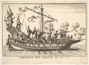 Tablica 3: Kapitan armii Chalchis Capitana del armata de Colco, z serii „…, 1664. autorstwa Unbekannt
