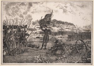 Polsko-rosyjska scena wojenna, 1831, 1831 autorstwa Unbekannt