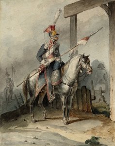 polski kawaler francuskiej gwardii cesarskiej, ok. 1808 autorstwa Unbekannt