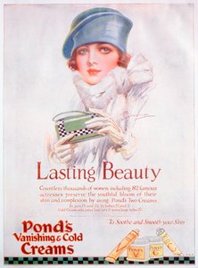 Reklama Ponds Cream, 1927 autorstwa Unbekannt