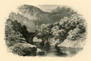 Most Aberglaslyn, Północna Walia, ok. 1890 r. autorstwa Unbekannt