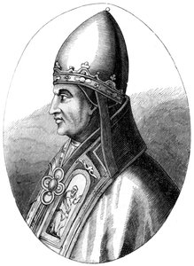 Papież Grzegorz IX c1143-1241, 1849 autorstwa Unbekannt