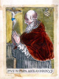 Papież św Pius V autorstwa Unbekannt