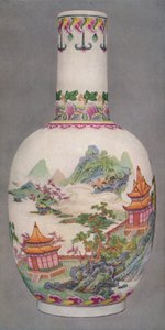 Porcelanowa butelka w stylu Ku Yueh Hsuan. Długi okres Chien, 1736-1796, 1928 autorstwa Unbekannt