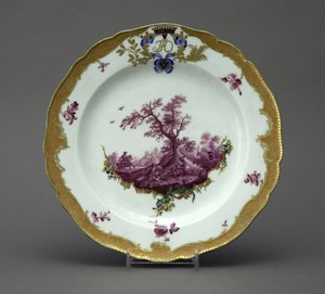 Talerz porcelanowy z Serwisu Orłowskiego, ok. 1770 autorstwa Unbekannt
