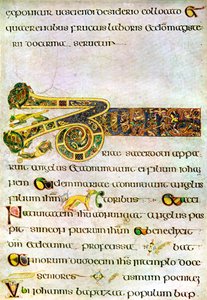 Fragment Argumentu do Ewangelii św. Jana, 800 rne, XX w. autorstwa Unbekannt