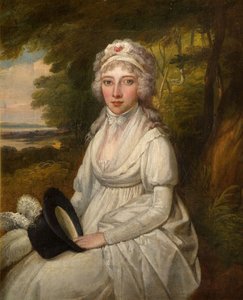 Portret damy z rodziny Oslerów, 1780-1800. autorstwa Unbekannt