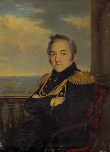 Portret admirała Michaiła Łazariewa 1788-1851, połowa XIX wieku autorstwa Unbekannt