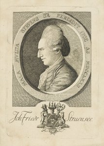 Portret hrabiego Johanna Friedricha Struensee 1737-1772, 1773. autorstwa Unbekannt