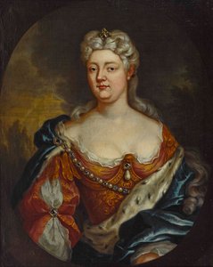 Portret hrabiny Karoliny z Nassau-Saarbrücken 1704-1774, ok. 1930 r. 1725.