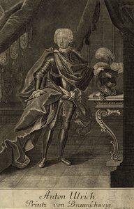 Portret księcia Antoniego Ulryka z Brunszwiku 1714-1774, um 1700 autorstwa Unbekannt