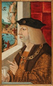 Portret cesarza Maksymiliana I 1459-1519, XVI wiek. autorstwa Unbekannt
