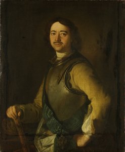 Portret cesarza Piotra I Wielkiego 1672-1725, początek XVIII wieku. autorstwa Unbekannt