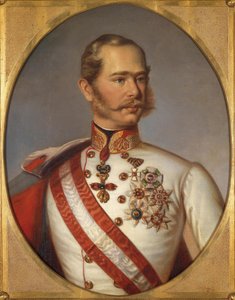Portret Franciszka Józefa I Austriaka, ok. 1855 autorstwa Unbekannt