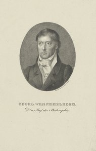 Portret Georga Wilhelma Friedricha Hegla 1770-1831. autorstwa Unbekannt