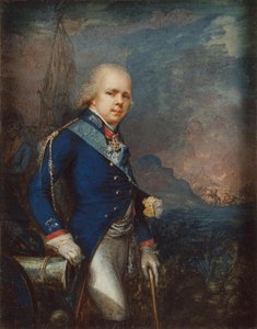 Portret wielkiego księcia Konstantyna Pawłowicza Rosji 1779-1831 przed bitwą pod Novi, 1799 autorstwa Unbekannt