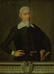 Portret Hendrika Brouwera (1581-1643).  Tytuły alternatywne: Hendrik Brouwer (1581-1643). Generalny Gubernator (1632-36). [1] autorstwa Unbekannt