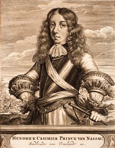 Portret Henryka Kazimierza II 1657-1696, księcia Nassau-Dietz, 1675. autorstwa Unbekannt