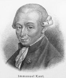 Portret Immanuela Kanta 1724-1804 autorstwa Unbekannt
