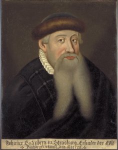 Portret Jana Gutenberga, początek XVII wieku. autorstwa Unbekannt