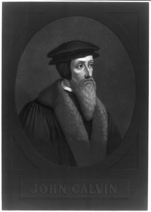 Portret Jana Kalwina 1509-1564, początek XIX wieku. autorstwa Unbekannt