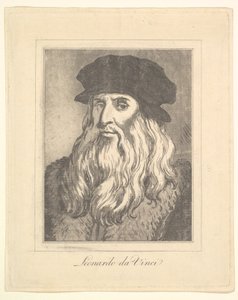 Portret Leonarda da Vinci z Characaturas Leonarda da Vinci, z Rysunków Wi..., 1786. autorstwa Unbekannt
